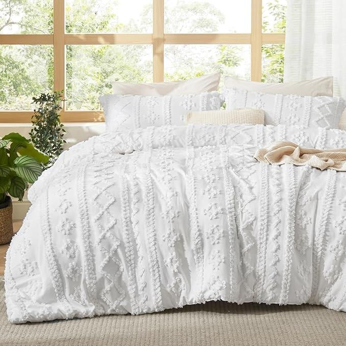 Crywox Luxury Jacquard 4-Piece Bedding Set