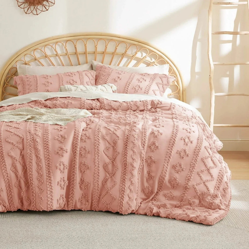 Crywox Luxury Jacquard 4-Piece Bedding Set
