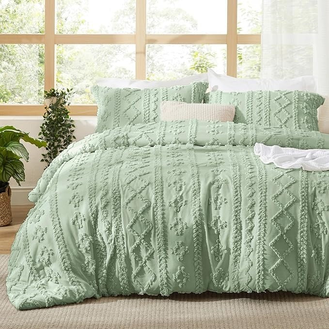 Crywox Luxury Jacquard 4-Piece Bedding Set